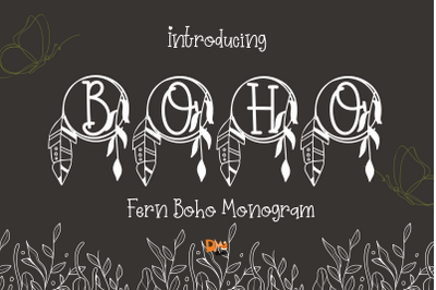Fern Boho Monogram
