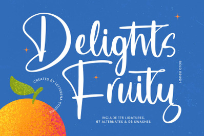 Delights Fruity - Bold Brush Font