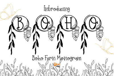 Boho Fern Monogram