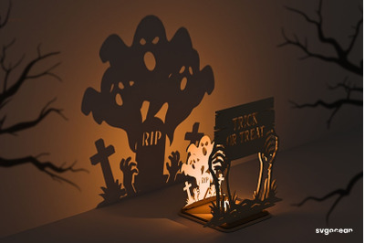 Trcik or Treat Candle Holder SVG