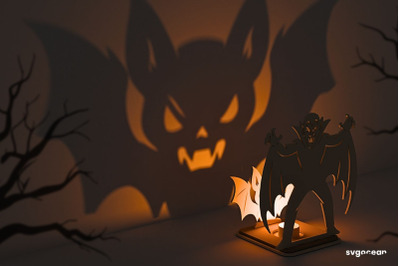 Halloween Vampire Candle Holder SVG