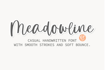 Meadowline - A Casual handwritten font