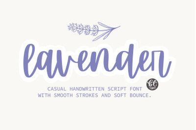 Lavender - A Cute handwritten font
