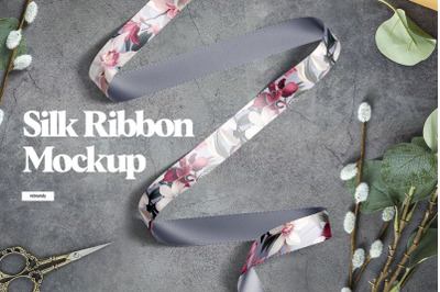 Silk Ribbon Mockup