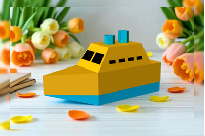 Boat favor - 3d papercraft