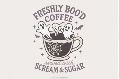 Freshly Bood Coffee PNG Digital Download, Served With Scream And Sugar