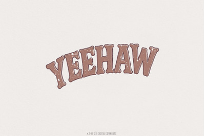 Yeehaw PNG, Western Aesthetic Digital Download, Vintage Cowboy Shirt D
