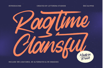Ragtime Clansful - Modern Brush Font