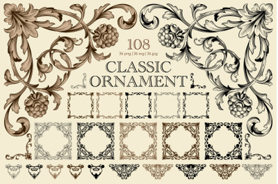 Frames and Borders Decorative vector SVG