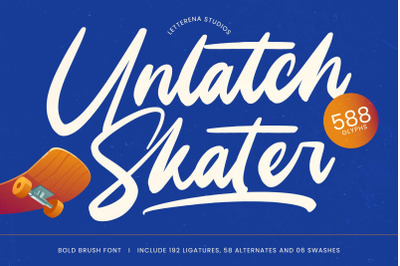 Unlatch Skater - Bold Brush Font