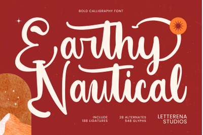 Earthy Nautical - Bold Calligraphy Font