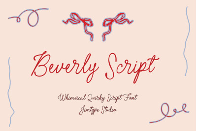 Beverly Script - Whimsical Style Font