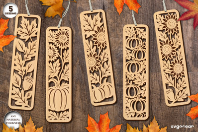 Autumn Bookmarks Laser Cut Bundle