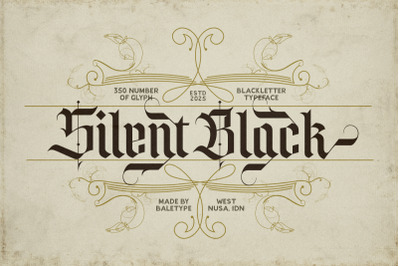 Silent Black - Stylish Blackletter