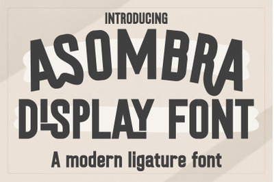 Asombra Font - Sans Font, Tall Font, Cricut Fonts, Retro Font