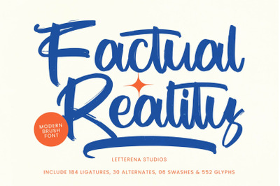 Factual Reality - Modern Brush Font
