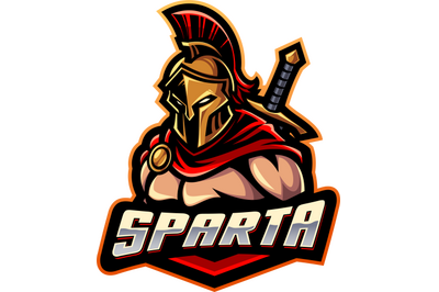 Sparta esport mascot logo design