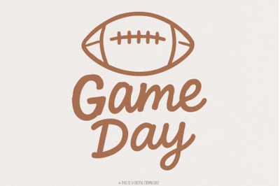 Game Day PNG, Football Digital Download, Sports Shirt Design, Game Day