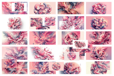 100 pink dynamic marble background
