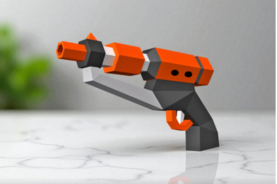 Sci fi gun - 3d papercraft
