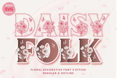 Daisy Folk Font Duo