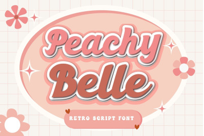 Peachy Belle - Retro Script Font