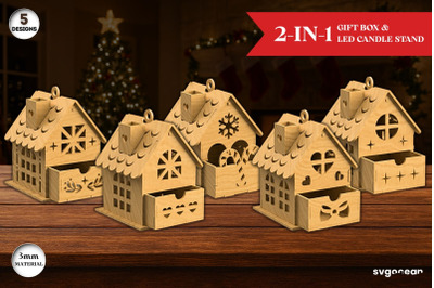 Christmas Houses Gift Box Bundle