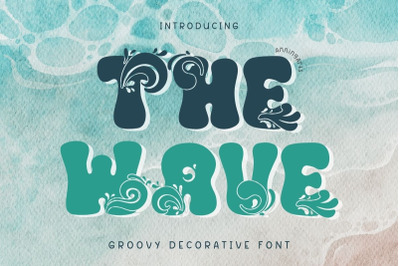 The Wave - Groovy Decorative Font