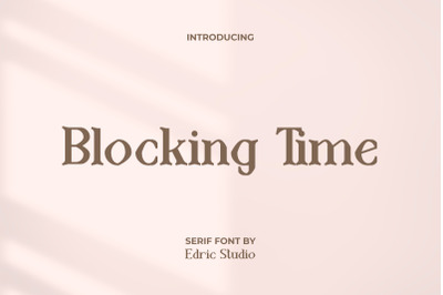 Blocking time