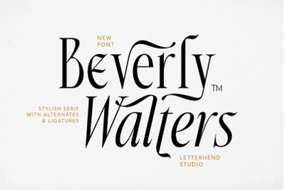 Beverly Walters Stylish Serif