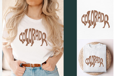 Colorado Buffalo Word Art SVG Cut File