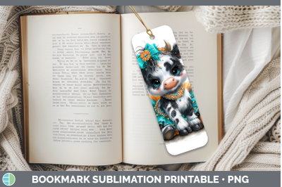 Cow Bookmark Farm Halloween Sublimation Printable Designs