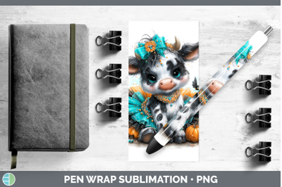 Cow Pen Wrap Farm Halloween Sublimation Pen Designs