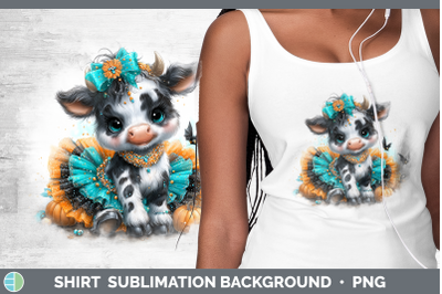 Cow Shirt Farm Halloween Sublimation Background Designs