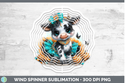 Cow Wind Spinner Farm Halloween Sublimation Spinner Designs