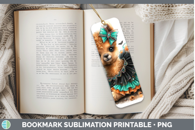 LLama Bookmark Farm Halloween Sublimation Printable Designs
