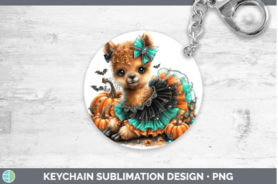 LLama Keychain Farm Halloween Sublimation Keyring Designs