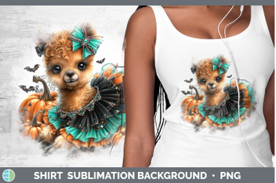LLama Shirt Farm Halloween Sublimation Background Designs