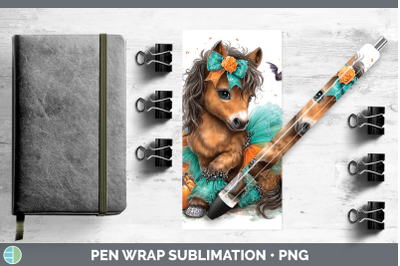 Horse Pen Wrap Farm Halloween Sublimation Pen Designs