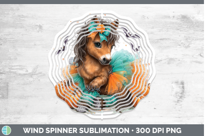 Horse Wind Spinner Farm Halloween Sublimation Spinner Design