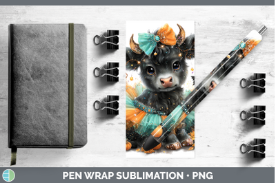 Bull Pen Wrap Farm Halloween Sublimation Pen Designs