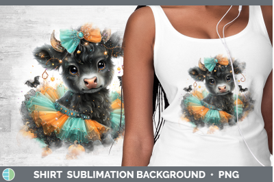 Bull Shirt Farm Halloween Sublimation Background Designs