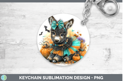 Donkey Keychain Farm Halloween Sublimation Keyring Designs