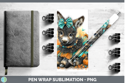 Donkey Pen Wrap Farm Halloween Sublimation Pen Designs