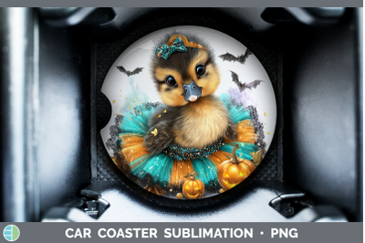 Duck Car Coaster Farm Halloween Sublimation Drink Mat Design