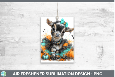 Goat Air Freshener Farm Halloween Sublimation Car Scent Desi
