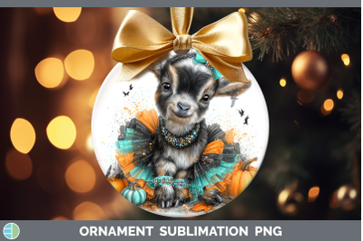 Goat Ornament Farm Halloween Sublimation Bauble Designs