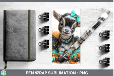 Goat Pen Wrap Farm Halloween Sublimation Pen Designs