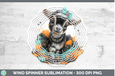 Goat Wind Spinner Farm Halloween Sublimation Spinner Designs