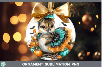 Guinea Hen Ornament Farm Halloween Sublimation Bauble Design